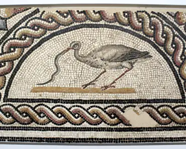 IMG_1446 Bird, 2nd century AD. Part of a larger mosaic.