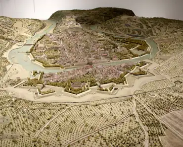 IMG_9362 Relief-map of Besançon designed in 1722. Relief-maps were military tools. Replica made in 1990 (the original map is located in the Invalides in Paris).