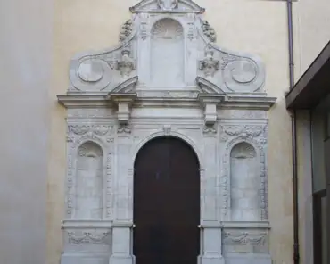 033 Richelieu door, 17th century. Cardinal Richelieu was abbot of Cluny from 1629 to 1642 and had a monumental baroque gate installed in the abbey. When the facade...