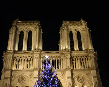 IMG_0640 Notre-Dame and the 2011 Christmas tree.