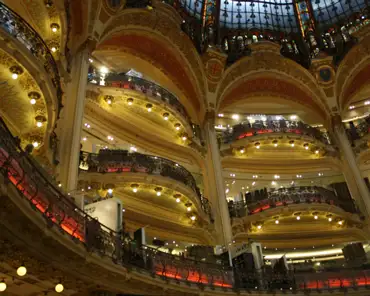 IMG_9517 Galeries Lafayette is housed in an art nouveau building erected in the early 20th century.