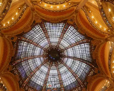 IMG_9653_stitch Galeries Lafayette: cupola.