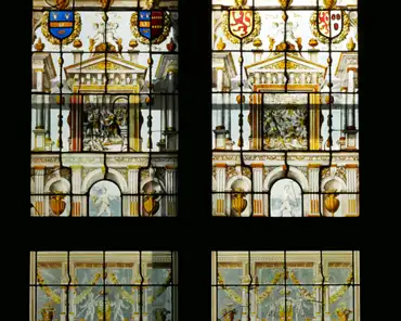 P1000649 Biblical scenes: Samuel and Paul; stained glass windows for a civilian house, Leyde (Netherlands), 1543.