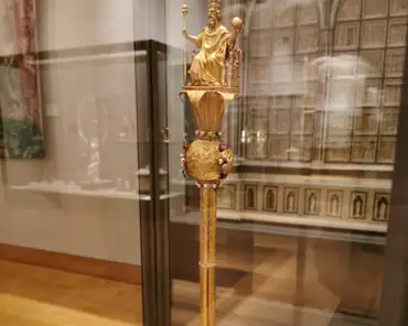 IMG_20200111_150922 Scepter of Charles V, Paris, 1370-1379, gold and pearls, from the treasury of Saint-Denis . The statue depicts Charlemagne. The scepter was commissioned by...