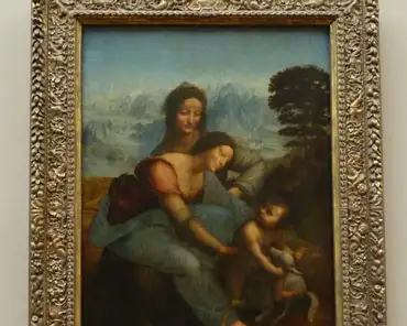 p1040718 Leonardo da Vinci: The Virgin and Child with St. Anne, ca. 1510.
