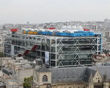 IMG_8158 The Pompidou modern art museum, also known as Beaubourg center, was built in 1977. Its construction was decided by French President Georges Pompidou during his...