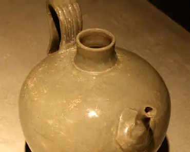 IMG_1264 Celadon: Wine pitcher, Kangjin, Korea, 12th century.