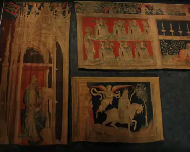 IMG_4787 The tapestry actually consisted of 6 smaller tapestries, each divided into smaller rectangles each depicting a scene of the Apocalypse. The first rectangle was...