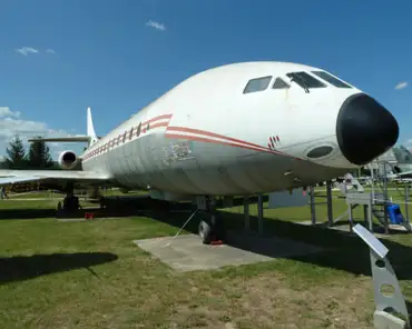 P1000138 Caravelle aircraft, built by Sud Aviation, is the first successful passenger jet (1960s).
