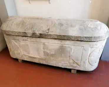 IMG_20210523_170959 Sarcophagus of Saint Francovée, 6th century.