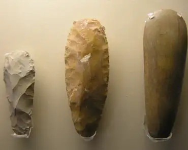 110 Neolithic tools (5500-2500 BC). In the neolithic, hunters turn into farmers and start raising cattle. They have to start settling and require new tools to work...