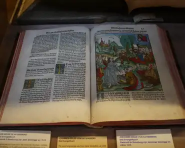 Bibliotheque_humaniste_11 Gospel book, J. Geiler von Kaysesberg. printed in 1515.