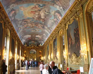 IMG_9430 The golden gallery: 40m long, 6.5m wide, 8m tall. Originally designed as a shrine for the Italian school paintings of the 17th century owner. When the Count of...