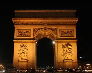 IMG_0662 Arc de Triomphe, a monument dedicated to the victories of the French army during the Napoleonic wars (late 18th-early 19th century); building started under...