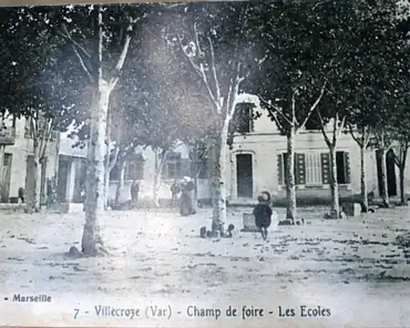 IMG_3510 Main square of Villecroze, early 20th century.