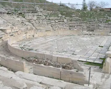 pb020302 Theater of Dyonisos. Plays by Aeschylus, Sophocles, Euripides, Aristophanes were premiered here in the 5th century BC.