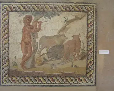 pa250022 Roman mosaic, 150-200AD.
