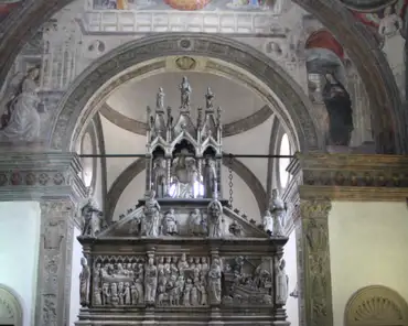 IMG_1612 Saint Peter Martyr's shrine. Saint Peter of Verona was buried in 1252 in the cemetery near the basilica. The following year the relics were identified and the...