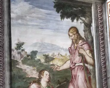 IMG_1869 Bergamo chapel: Noli me tangere, by Giovan Pietro and Aurelio Luini, 1555.