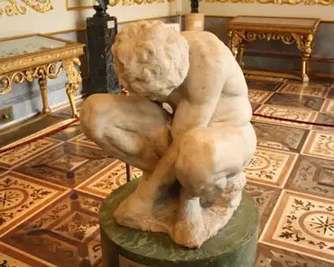 IMG_4495 Michelangelo, The crouching boy, marble, 1530s.
