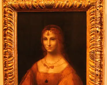 IMG_4476 Academy of Leonardo da Vinci, Portrait of a lady in yellow dress, late 15th century.