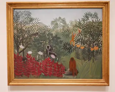 P1100411 Henri Rousseau, Tropical forest with monkeys, 1910.