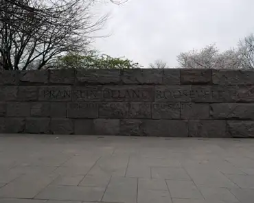 P1100326 Franklin Delano Roosevelt memorial, opened in 1997.