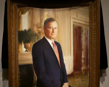 P1150122 George H.W. Bush, 1924-2018, Forty-first president, 1989-1993. Ronald N. Sherr, 1994.