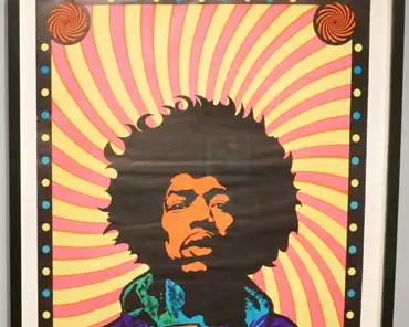 P1150158 Jimi Hendrix, 1942-1970. Unidentified artist, date unknown.